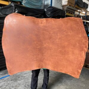 Spalla Tinta in Botte Concia Vegetale ART. NEBBIA Resinato da Carne Spessore 3.5 Color Cioccolato