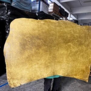 Spalla Tinta in Botte Concia Vegetale ART. NEBBIA Resinato da Carne Spessore 3.5 Color Verde