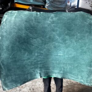 Spalla Tinta in Botte Concia Vegetale ART. NEBBIA Resinato da Carne Spessore 3.5 Color Army Green