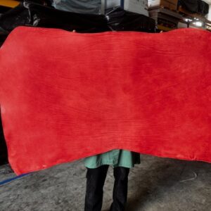 Spalla Tinta in Botte Concia Vegetale ART. NEBBIA Resinato da Carne Spessore 3.5 Color Rosso